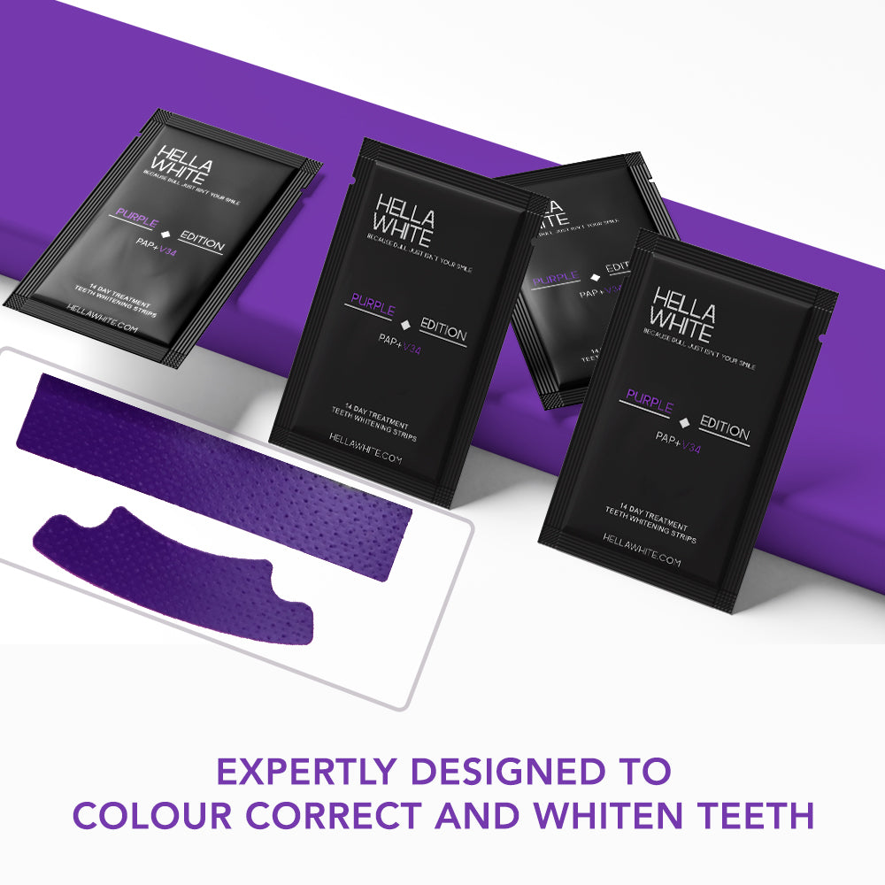 Purple Edition: PAP + V34 Teeth Whitening Strips