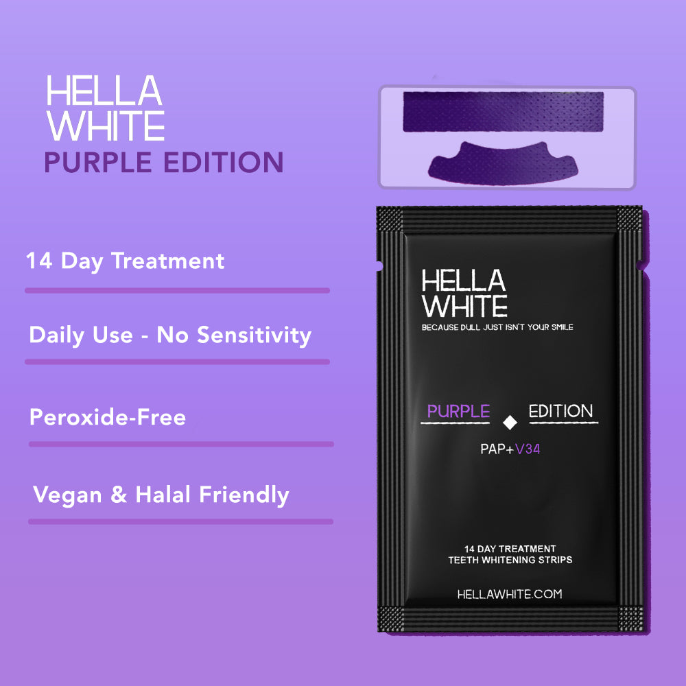 Purple Edition: PAP + V34 Teeth Whitening Strips